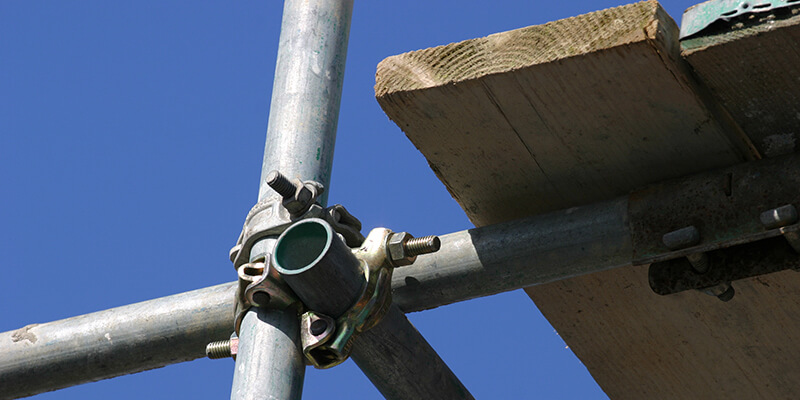 scaffolding for Saffro Walden's guttering